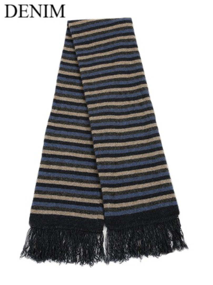 Merino Possum Multi Striped Scarf image 2